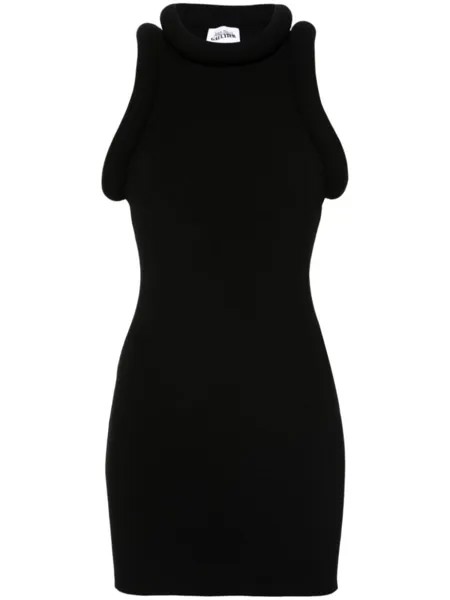 Jean Paul Gaultier платье мини из джерси, черный