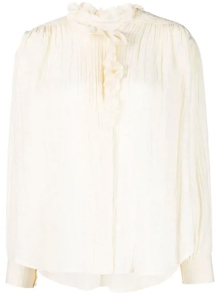 Isabel Marant блузка с длинными рукавами и оборками