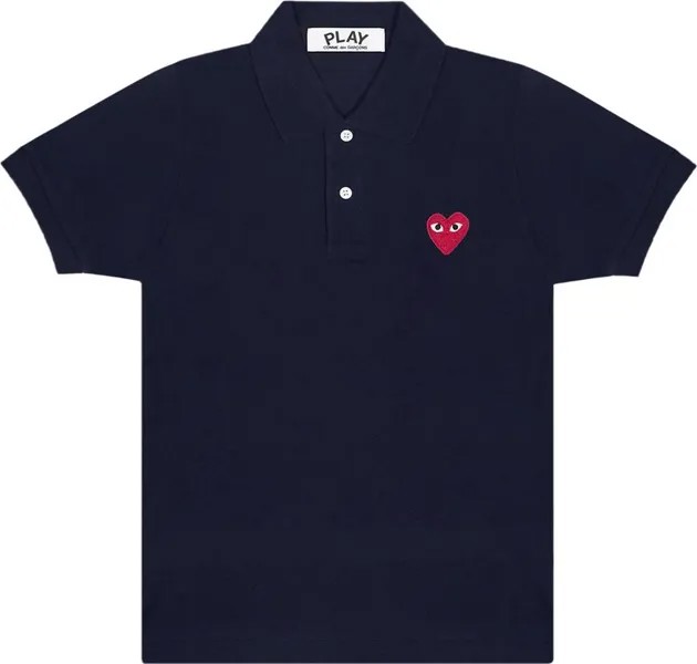 Рубашка Comme des Garçons PLAY Heart Polo 'Navy', синий