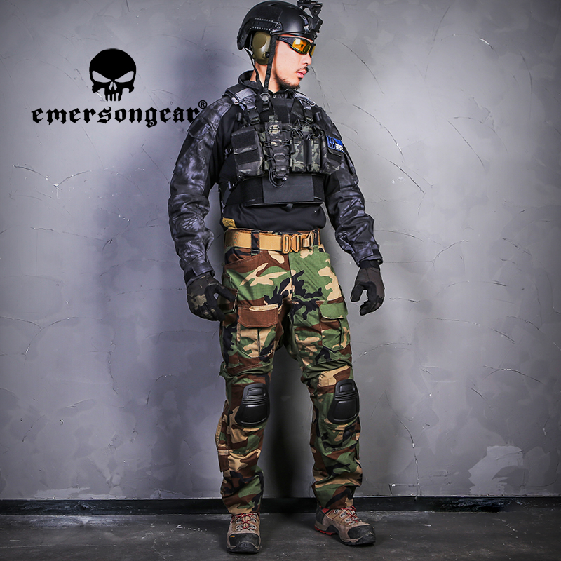 EMERSONGEAR тактические военные брюки G3 мужские рабочие брюки карго для охоты уличные тренировки стрельбы страйкбола спортивные тренировки вел...