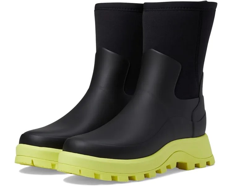 Ботинки Hunter City Explorer Short Boot, цвет Black/Zesty Yellow