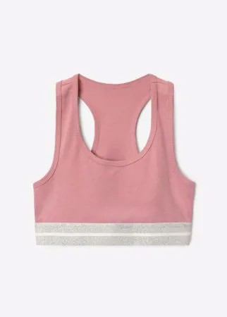 Розовый спортивный топ для девочки Gloria Jeans