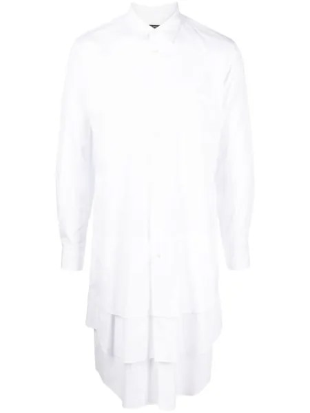 Comme des Garçons Homme Plus многослойная рубашка, белый