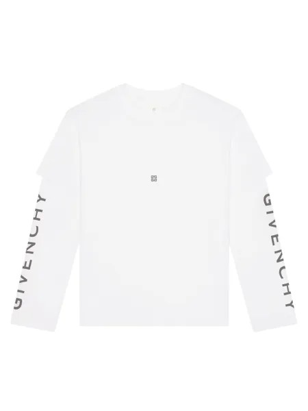 Футболка Cut & Layer из джерси Givenchy, белый