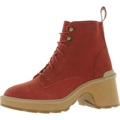 Sorel Женские красные кожаные ботильоны на шнуровке, ботинки 6, средний (B,M) BHFO 9184