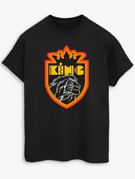 Черная футболка с принтом для взрослых NW2 Disney The Lion King Crest George., черный