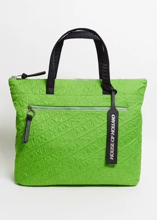 Зеленая сумка на плечо House of Holland-Зеленый