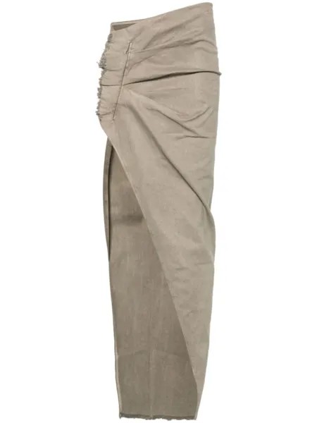 Rick Owens DRKSHDW джинсовая юбка Edfu, серый