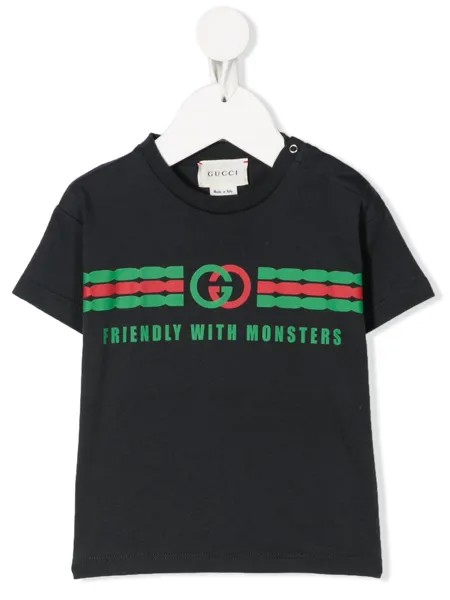 Gucci Kids футболка с графичным принтом