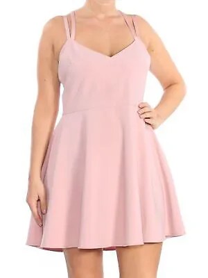 FRENCH CONNECTION Женское розовое мини-коктейльное платье с рукавами-спагетти 10