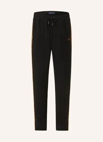 Спортивные брюки с галлоновыми полосками Fred Perry, черный