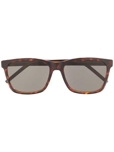 Saint Laurent Eyewear солнцезащитные очки черепаховой расцветки