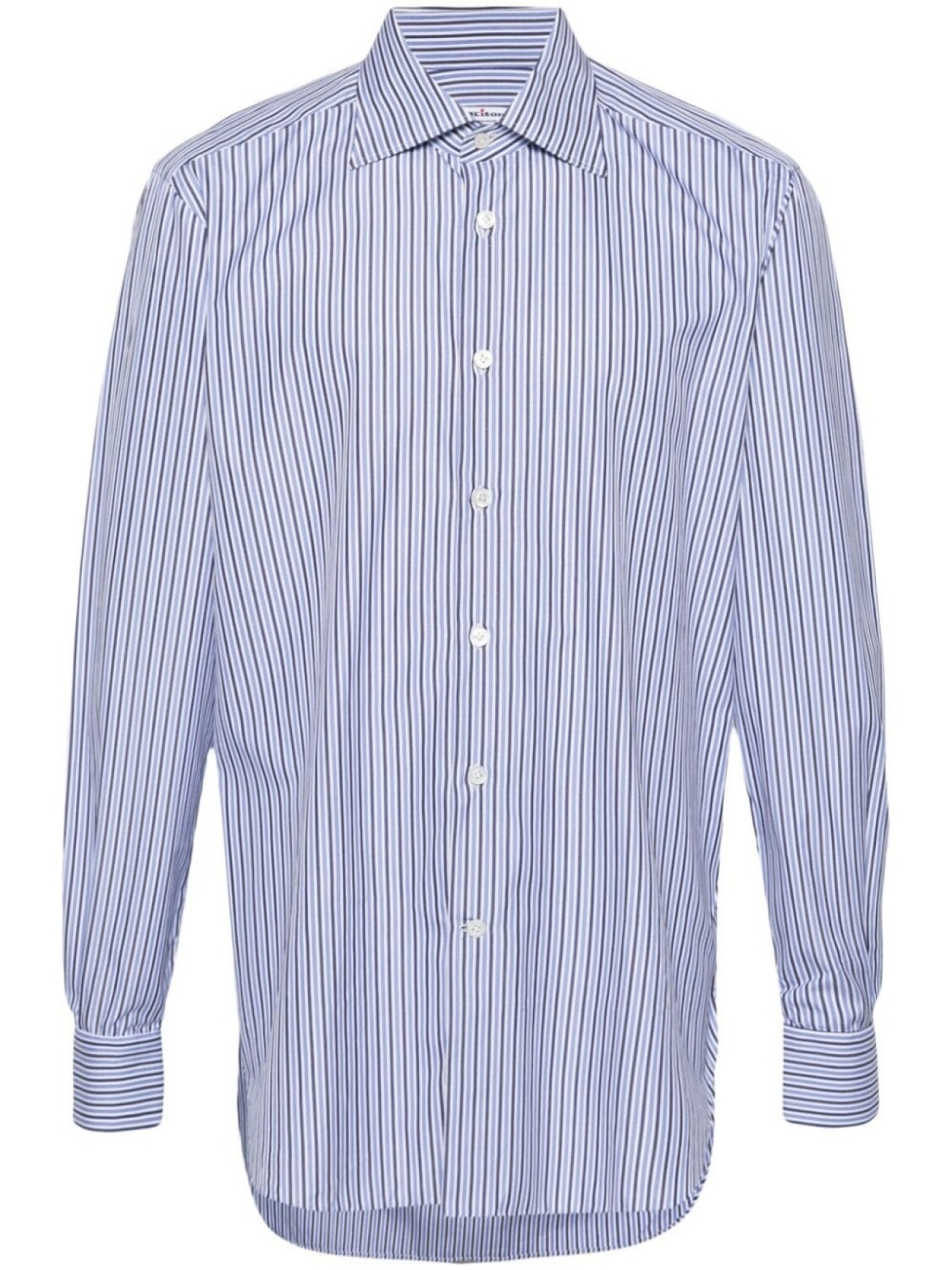 Kiton рубашка в полоску, белый