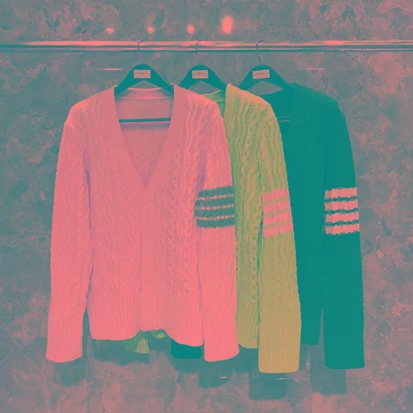 Вязаный кардиган TB, плотный вязаный свитер, мужской свободный универсальный модный свитер с V-образным вырезом, пальто на осень и зиму, новый...