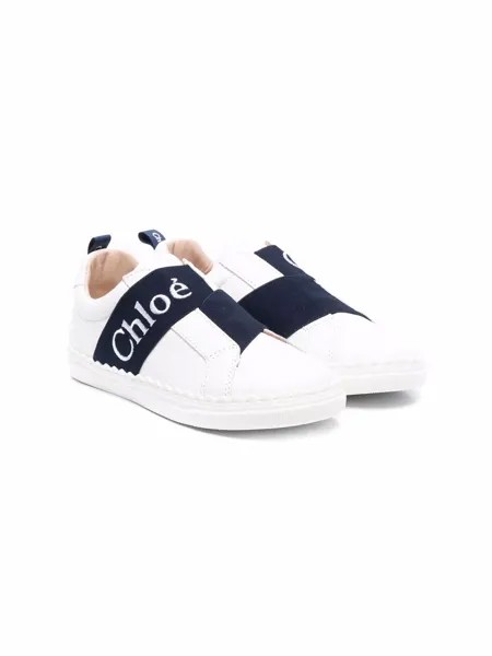 Chloé Kids слипоны с логотипом