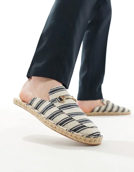 ASOS DESIGN - Эспадрильи-сабо с золотой окантовкой