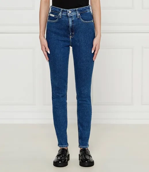 Джинсы CALVIN KLEIN JEANS Skinny fit high rise, синий