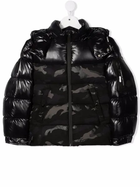 Moncler Enfant пуховик с капюшоном