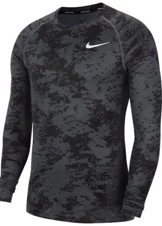 Лонгслив компрессионный Nike Pro Camo Long Sleeve Top, размер L