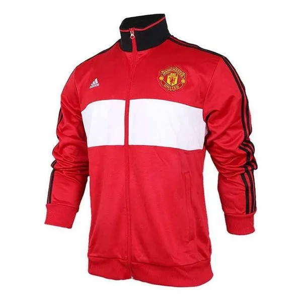 Куртка adidas Manchester United 3-Stripe Track Jacket, красный