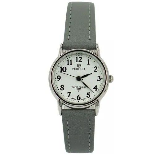 Perfect часы наручные, кварцевые, на батарейке, женские, металлический корпус, кожаный ремень, металлический браслет, с японским механизмом LX017-043-6
