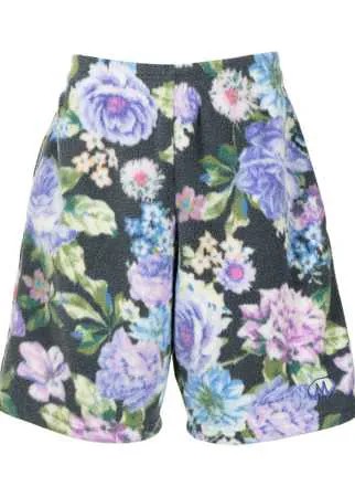 Martine Rose шорты с цветочным принтом
