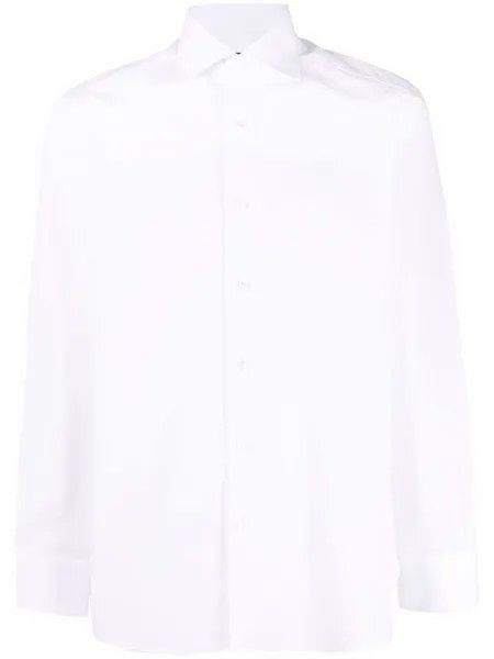Z Zegna long-sleeved cotton shirt