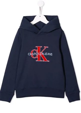 Calvin Klein Kids худи с нашивкой-логотипом