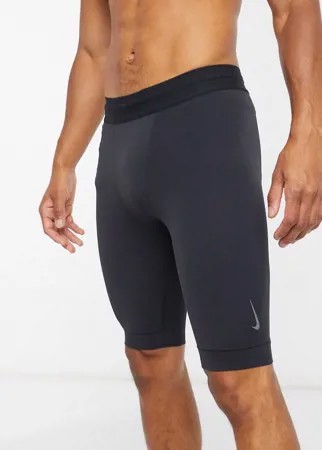 Черные шорты Nike Yoga dry-Черный цвет