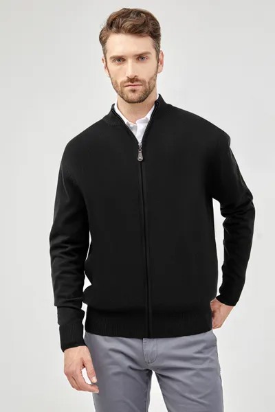Кардиган мужской Tom Farr T4F M4034.58 черный 48