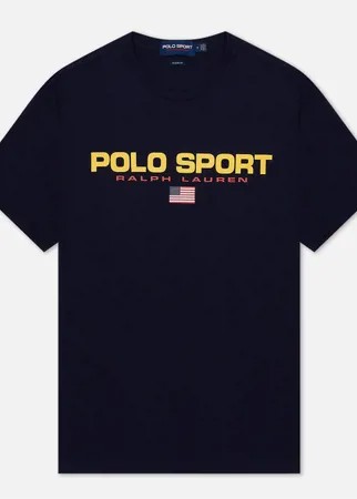 Мужская футболка Polo Ralph Lauren Polo Sport, цвет синий, размер L