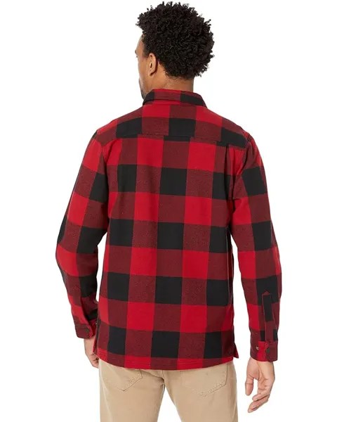 Рубашка Wolverine Forge Heavyweight Flannel Overshirt, цвет Dark Red Plaid