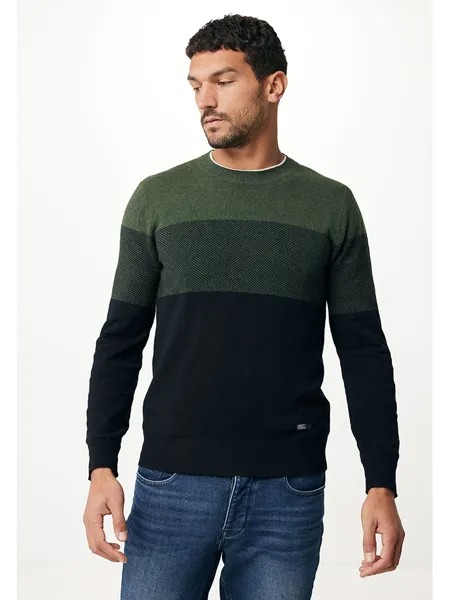 Пуловер Mexx, цвет Grün/Dunkelblau