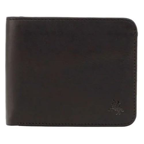 Мужской кожаный бумажник Visconti VSL35 Trim Black/Cobalt