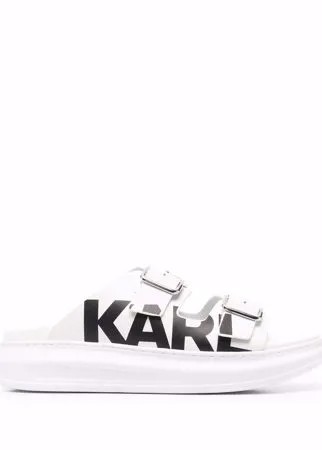 Karl Lagerfeld сандалии с пряжками и логотипом