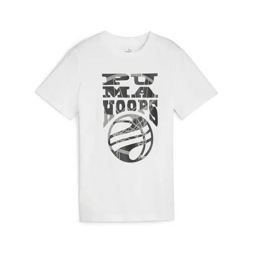 Футболка PUMA Basketball Blueprint Tee, размер 128, белый