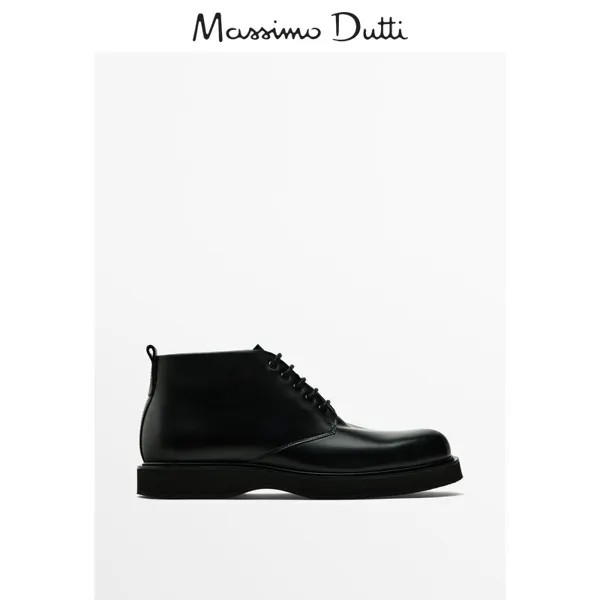 Ботильоны мужские Massimo Dutti в британском стиле, черный