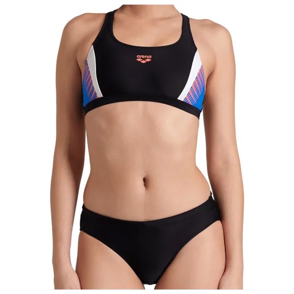 Бикини Arena Women's Threefold Two Pieces, цвет Black/Blue China/White