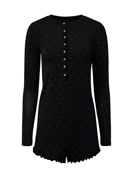 Комбинезон Henley в горошек Weworewhat, черный