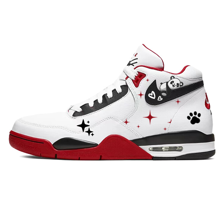 Кроссовки Nike Flight Legacy Vintage Basketball Shoes Unisex Mid-top Red/white, красный