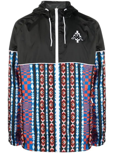 Спортивная куртка с геометричным принтом из коллаборации с Kappa Marcelo Burlon County of Milan, черный