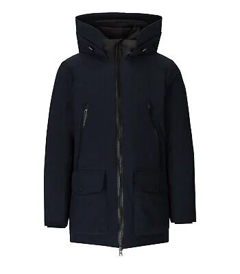 Мужская синяя парка Woolrich Soft Shell