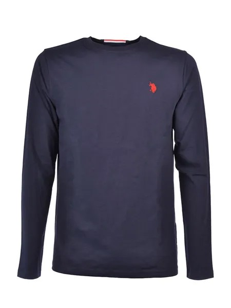 Лонгслив U.S. Polo Assn., темно-синий