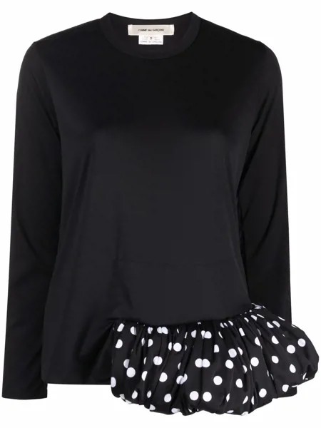 Comme Des Garçons топ с пышным подолом