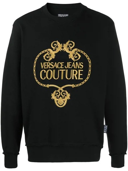Versace Jeans Couture свитер с логотипом и длинными рукавами