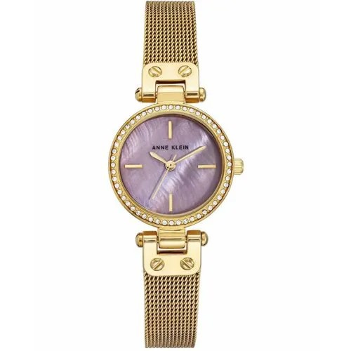 Наручные часы ANNE KLEIN Metals 3388LVGB, фиолетовый, золотой