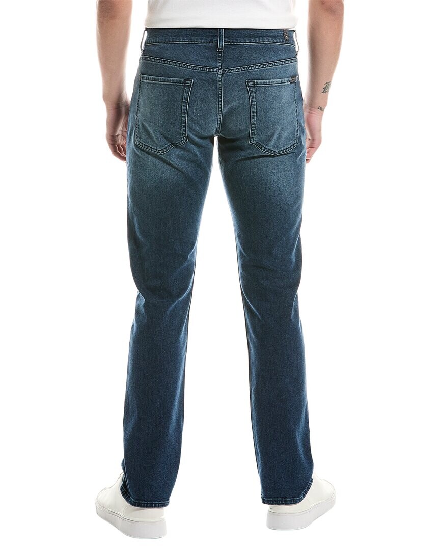 Классические прямые джинсы 7 For All Mankind Atlantic, синий