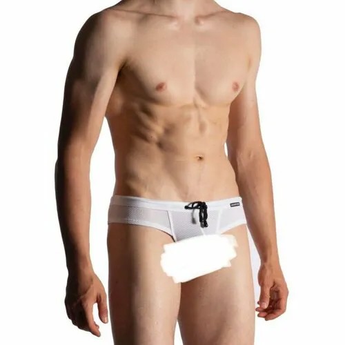 Плавки ManStore  M960 - Beach Cheeky Brief, размер 2XL, белый