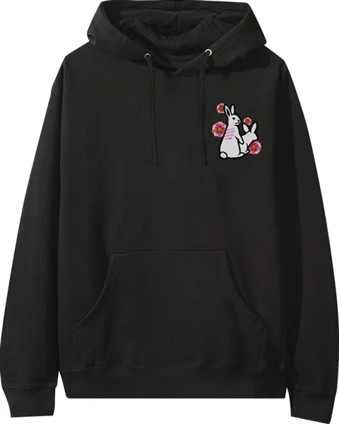 Худи Anti Social Social Club x FR2 Lapin Hoodie 'Black', черный