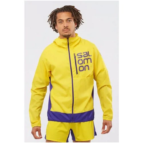 Куртка Беговая Salomon Bonatti Cross Fz Empire Yellow/Deep Blue (Us:l)